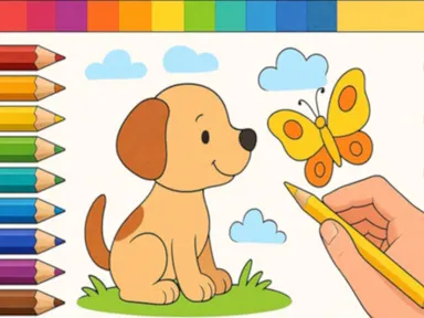 Draw with Pencils Coloring Book!